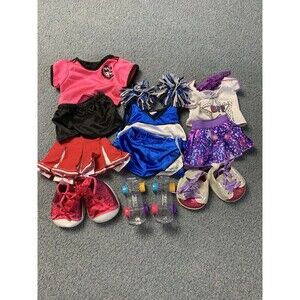 Build A Bear BAB Outfits Roller Skates Shoes Pom Poms Stuffed Animal Clothes